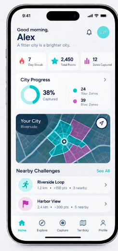 StreetPlay Dashboard Screen