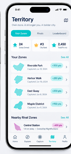 StreetPlay Territory Wars Screen